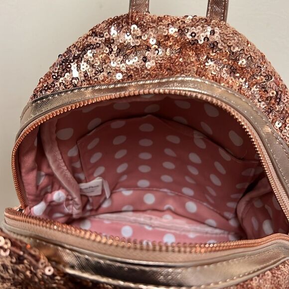 Loungefly Rose Gold Sequin Disney Backpack main image 5
